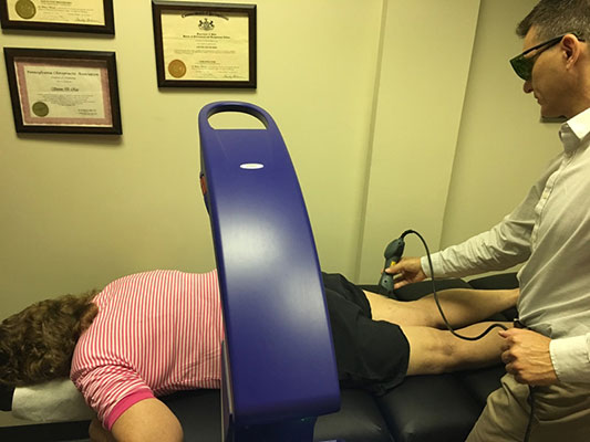 Chiropractor Lancaster PA Steven Ries Laser Leg Treatment